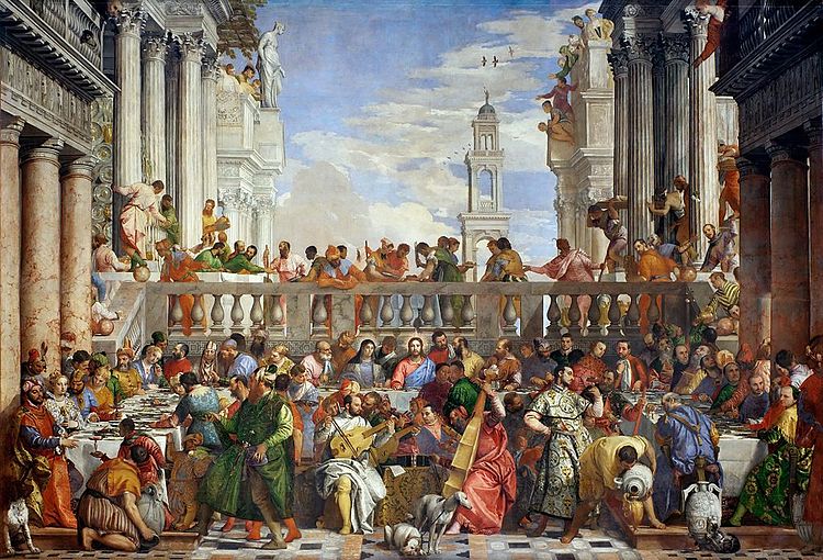 لوحة The Wedding Feast at Cana، عام 1563